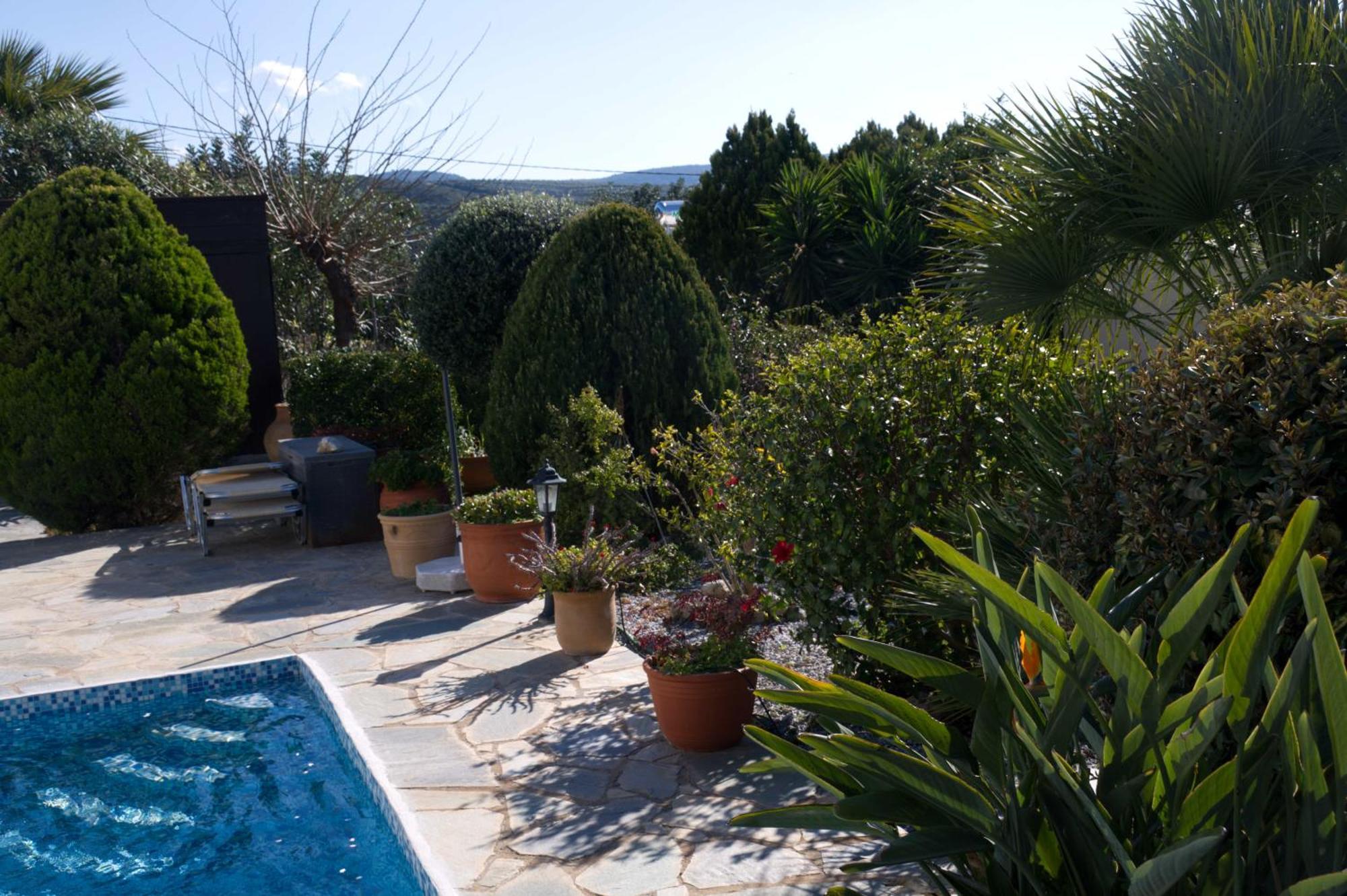Gemuetliche Villa Mailin Priv. Pool Schoene Aussicht Skouloúfia Eksteriør bilde